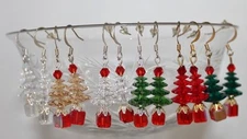 Made With SWAROVSKI CRYSTAL Elements Christmas Tree Earrings Xmas Jewelry Choice