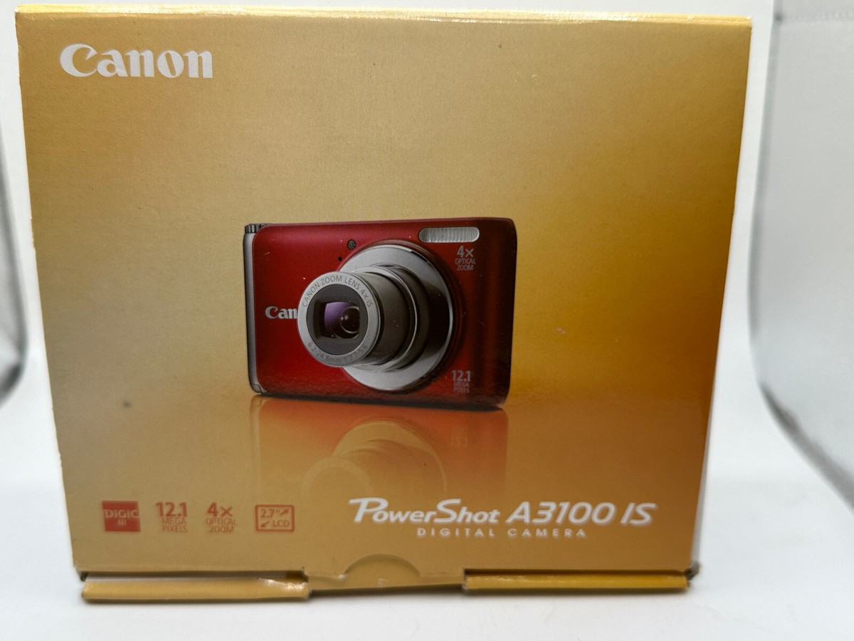 Canon PowerShot A3100 IS 12.1MP Digital Camera - Red for Canon PowerShot A3100 IS 12.1MP Digital Camera - Red for