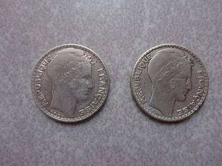 Lot 2 pièces 10 Francs TURIN 1931 occasion à saisir !!!