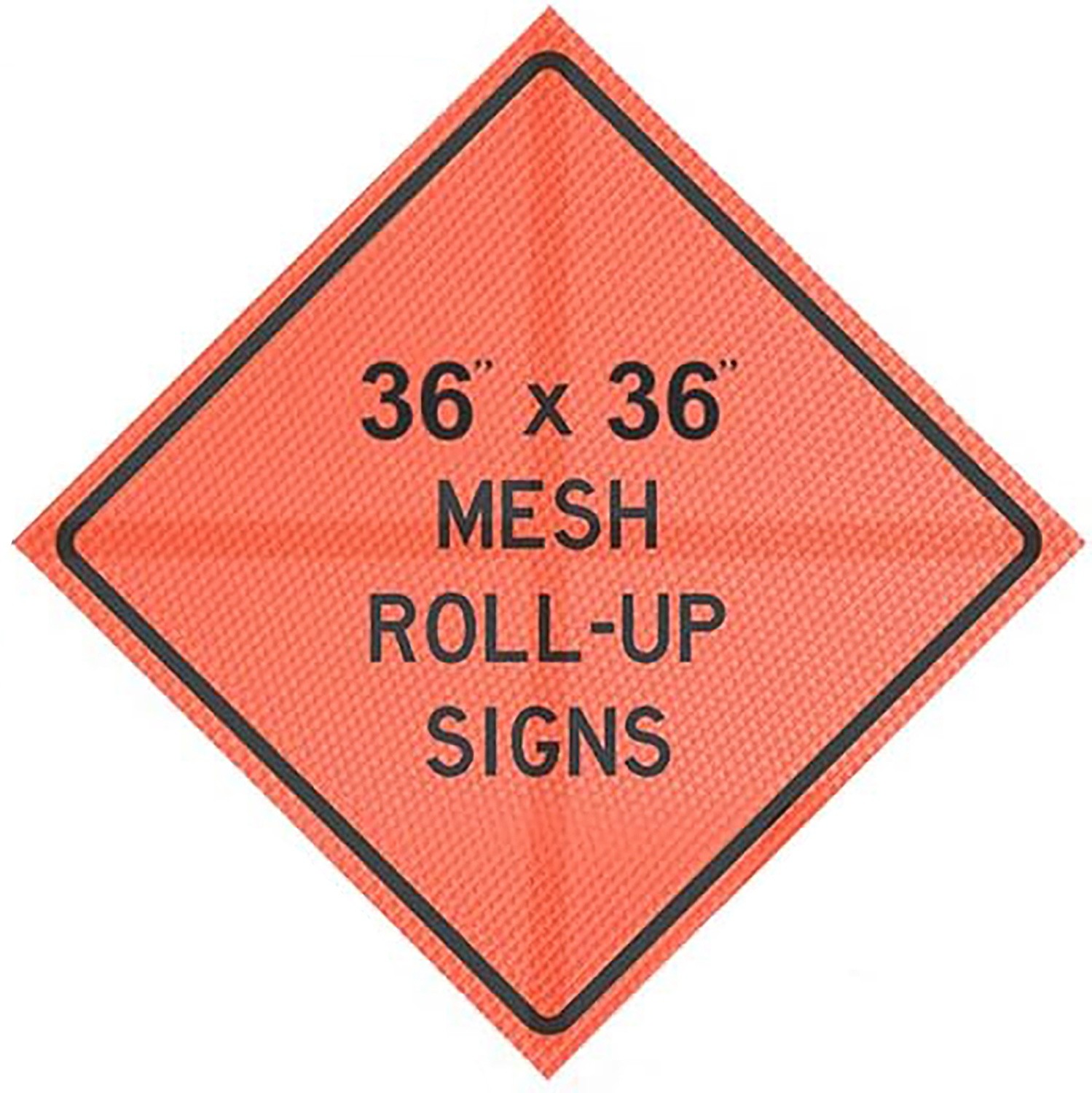 Be Prepared to Stop Mesh Roll-Up Traffic Safety Sign 36" or 48" MUTCD