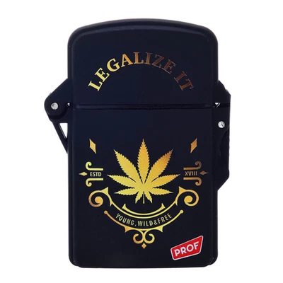 PROF Stunning 'Legalise It' Cannabis Cigarette Lighter Jet Flame Windproof Butane GWO
