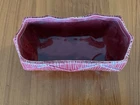 Vintage McCoy Diamond Rectangle Mid Century MCM Planter Wine Red