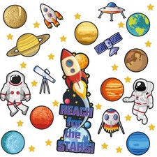 Marspark 42 Pcs Outer Space Bulletin Board Decoration Set Solar System Astron...