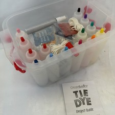 Create Basics Tie Dye Party Tub 93 Pc Kit, 18 Bottles of Dye 12 colors