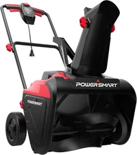 PowerSmart 21" Electric Snow Blower – 15 Amp Motor,2100 RPM,30 ft Snow Throwing