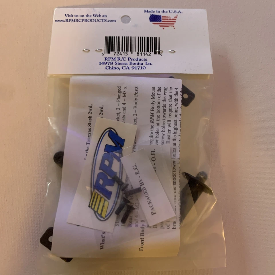 RPM Adjustable Rear Body Mounts & Posts 81142 NEW - Image 2 of 2