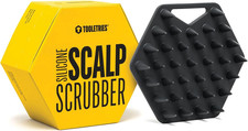 Silicone Scalp Scrubber, Shampoo Brush - Charcoal