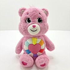 Care Bears Hopeful Heart Pink Bear Plush 13  Stuffed Animal