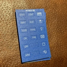 Honeywell Ademco 5804 Wireless Key Transmitter Button Blue Stickers N7803-BL NEW