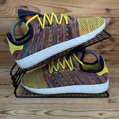 Adidas Trainers Womens Size UK 6 Pharrell Tennis HU Multicolour Knit Shoes