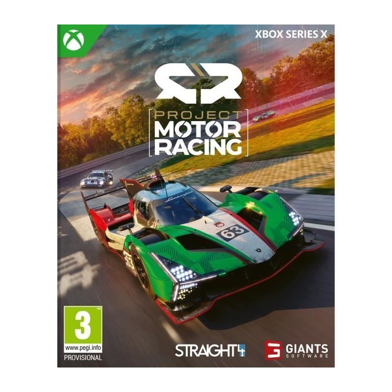Project Motor Racing jeu Xbox Series X pour piloter au volant et pédalier