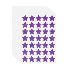 FINDAT 350 PCS Holographic Purple Star 1 Inch/25mm,