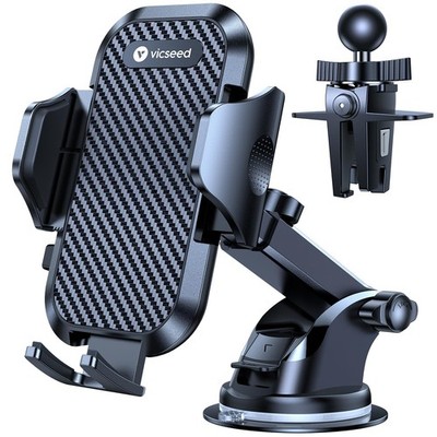VICSEED 2026 Ultimate Sturdy Car Phone Holder [Upgraded 95+LBS Classic Black