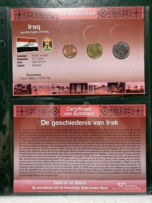 Littleton World Coin Set - Iraq 3 coins with card