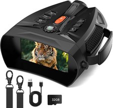   Night Vision Goggles, 4K Night Vision Binoculars 5000mAh Charging Battery 32GB