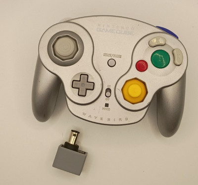Nintendo Gamecube Wavebird Controller DOL-004 & Receiver - TESTED 