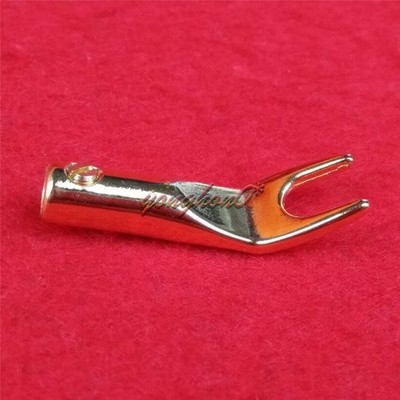 1PCs Binding Posts Terminal Audio Cable Fork Spade Plug Connector New #tk