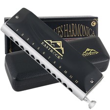 Chromatic Harmonica, 12-Hole 48 Tones Mouth Organ C Key for Adults and Beginners