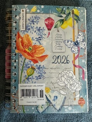 DAPHNE'S DIARY Magazine Brand New 2026 PLANNER JOURNAL Diary IN STOCK English