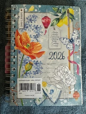 DAPHNE'S DIARY Magazine Brand New 2026 PLANNER JOURNAL Diary IN STOCK English