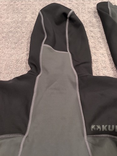 Kuiu Hybrid Fleece 260 Zip Hoody Medium Black/Grey Nice! Hunting Free Ship! - Picture 11 of 12