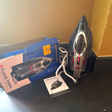 Russell Hobbs Powersteam Ultra Corded Steam Iron, Vertical Steam, Black/Grey