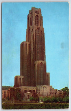 Vintage Postcard - The University of Pittsburgh - Bigelow Blvd & O'Hara St - PA