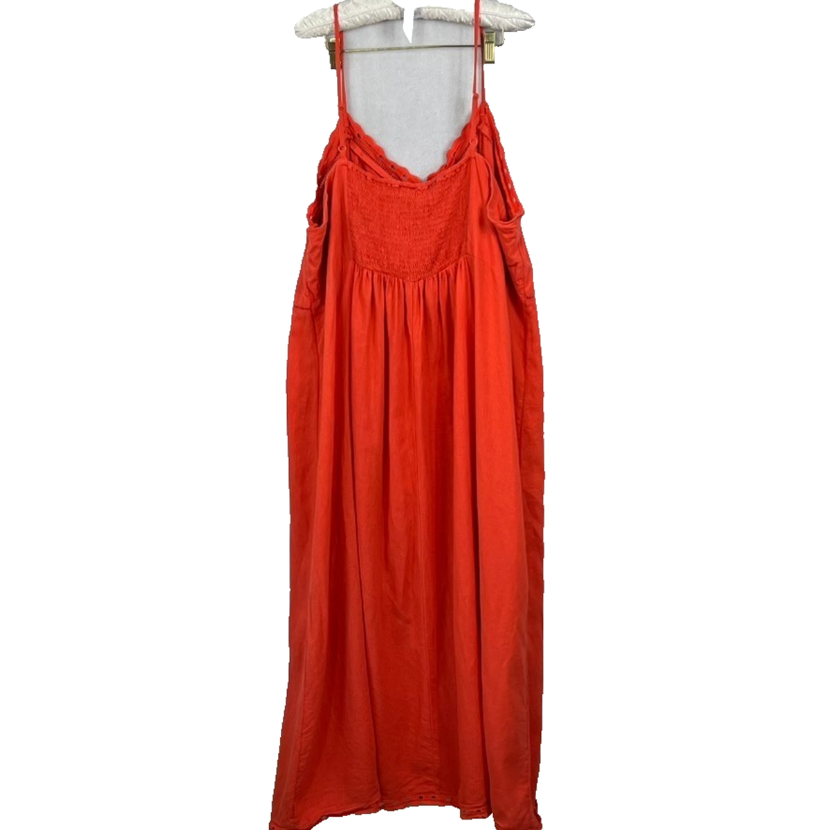 old navy cami midi dress Waist-Defined Floral Linen-Blend Smocked Midi Cami Dress