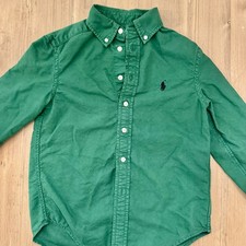 Polo Ralph Lauren Boys Green Cotton Button Down Shirt Size S/P 8 