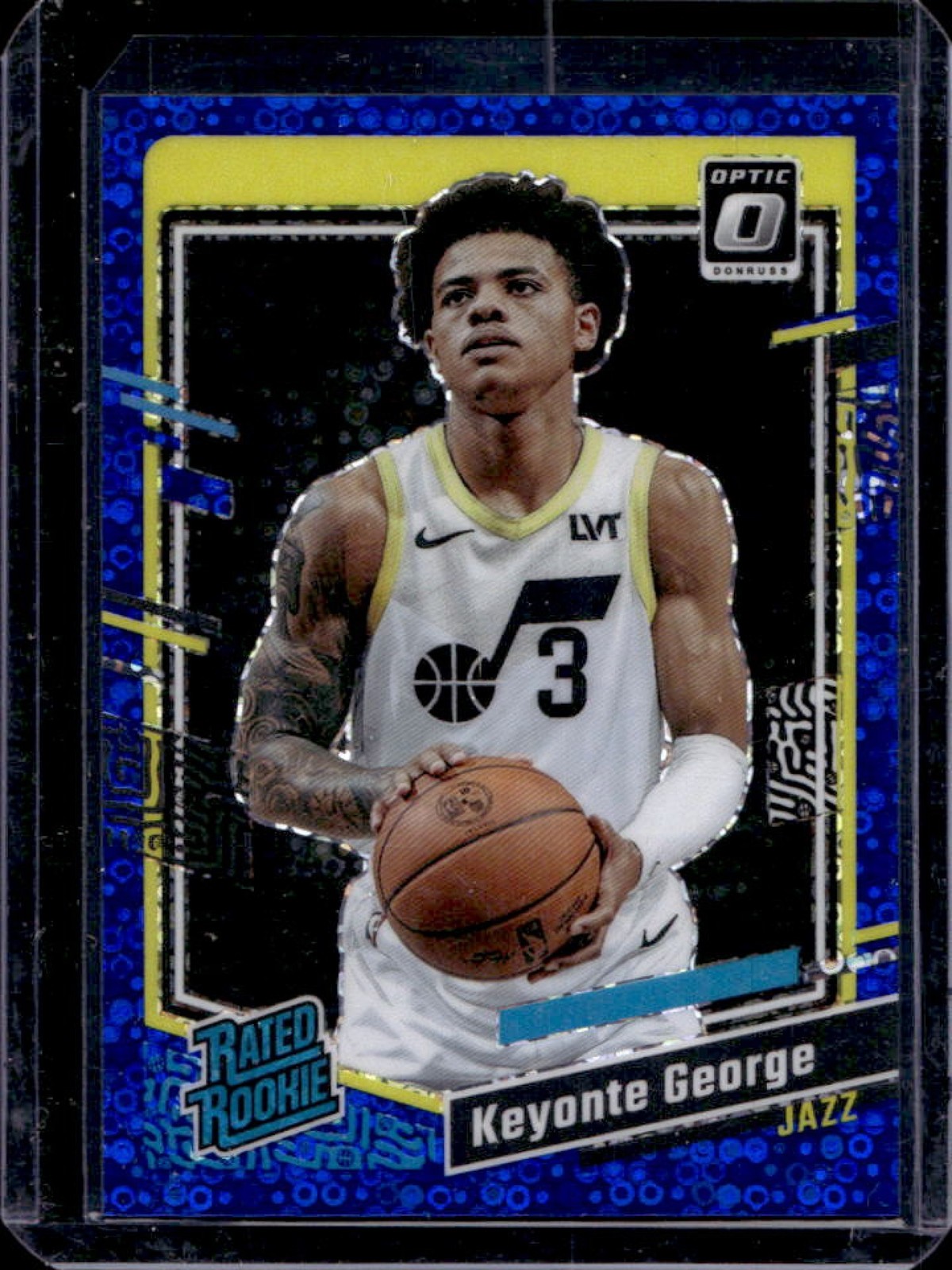 2023-24 Donruss Optic Keyonte George Fast Break Blue Rated Rookie #12/49 Jazz