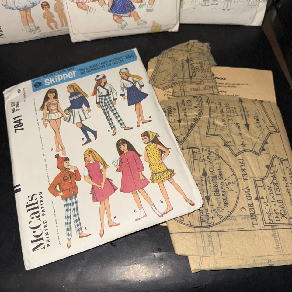 Vintage 1960s McCall’s Barbie Slipper and Three Other Baby Doll Patterns - Image 4 of 4