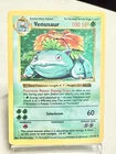 Vintage Pokémon Venusaur Base Set Shadowless Holo Rare 15/102 Card