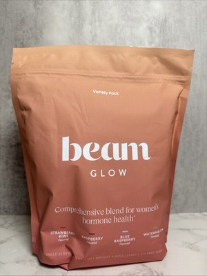 New in the Package beam GLOW Variety Pack 30 Servings Women's Hormone Health