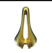 Selle San Marco Aspide Short Open-Fit Wide Road Saddle Xsilite Gold $175 MSRP