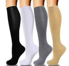 Calze a COMPRESSIONE GRADUATA da uomo donna calze elastiche lunghe compressive 