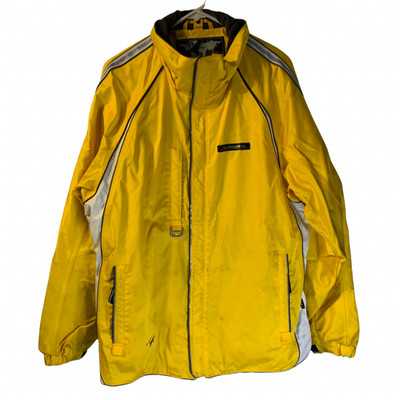 Vintage Phenix Men's Snowboarding Jacket Size L Yellow Full Zip Adj Cuffs Skiing