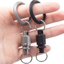 Titanium Alloy Quick Release 360 Swivel Keychain Connector EDC Portable