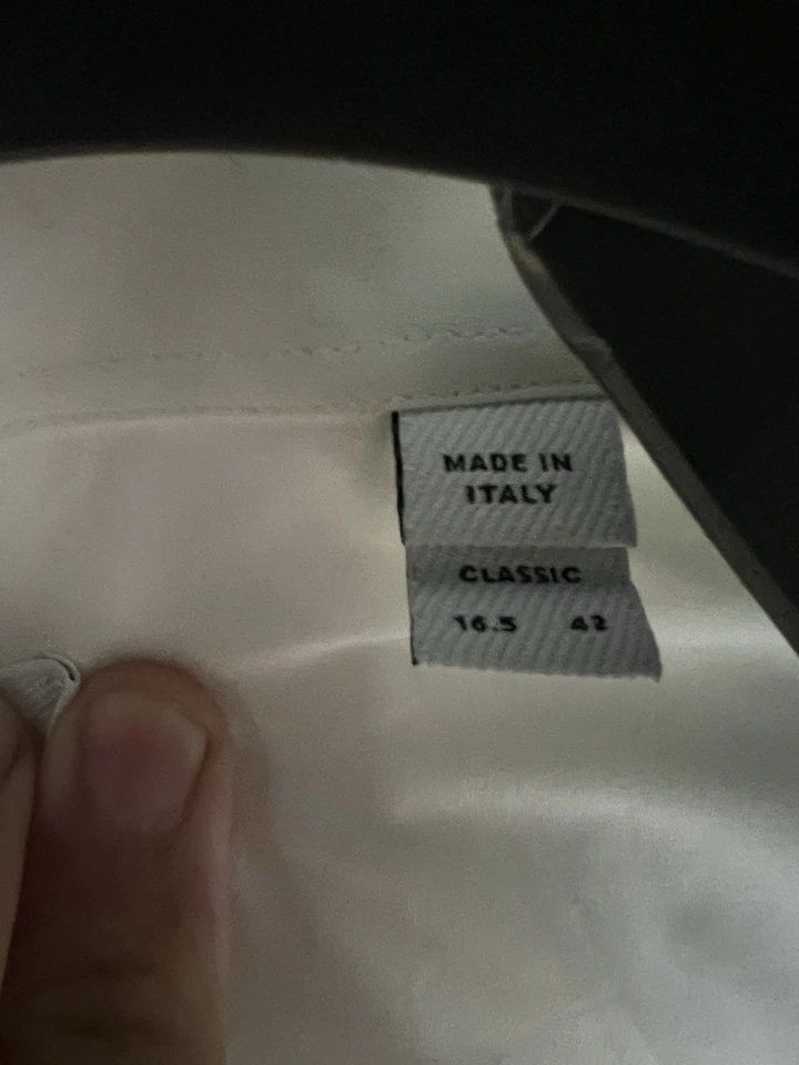 Camisa de vestir Burberry Brit Classic blanca con botones talla L Foto 3 de 4