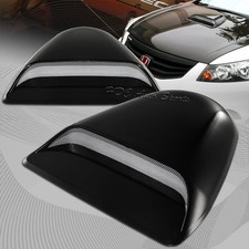 Black Painted Abs Plastic Racing Air Flow Vent Turbo Hood Scoop Universal 5