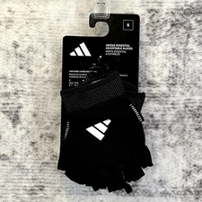 NWT - Adidas Essential Adjustable Gloves for Men and Women - Fingerless - Size S