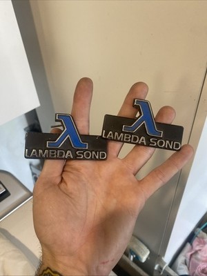 Volvo 240 Lambda Sond Grill Badge Nice Rare Aluminum Emblem 244