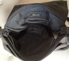 Rolfs Medium Black Shoulder Bag Zip Closure I...
