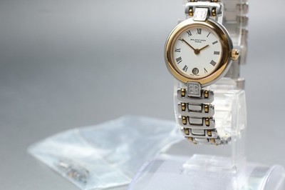 Near MINT] Balenciaga Paris Gold & Silver White Roman Quartz