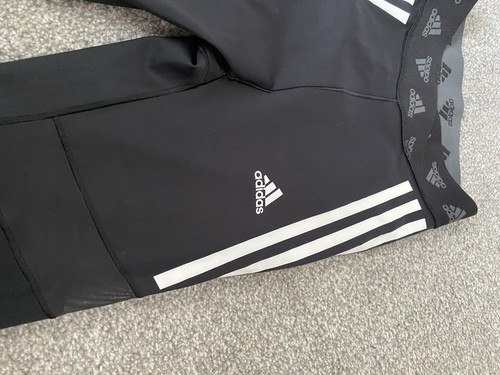 Girls Adidas AEROREADY Prime Green Leggings In Black Size XS - Picture 4 of 12