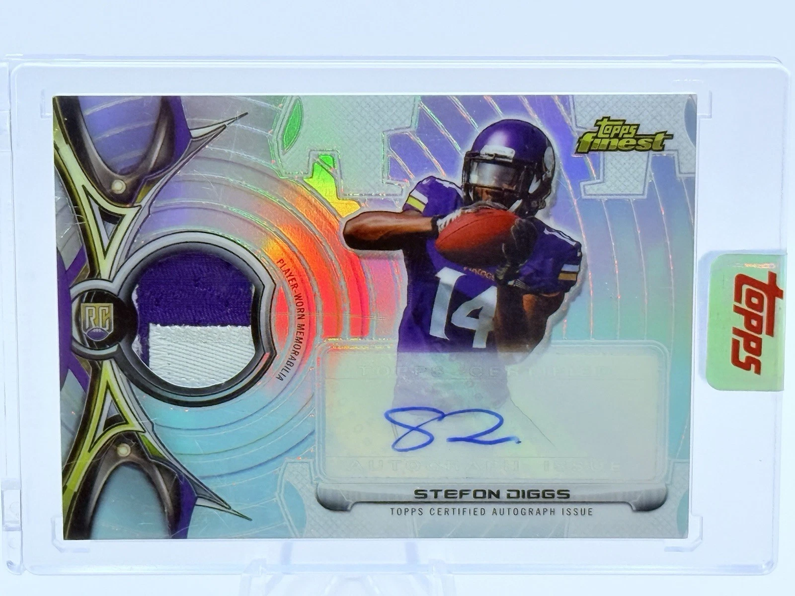 Stefon Diggs Topps Rookie Autograph Jumbo Patch #SD Base