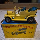 Lesney - Matchbox Yesteryears - Y16 Light Yellow 1904 Spyker in Type D-1 Box
