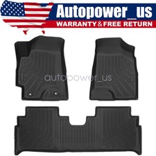 Floor Mats Liner 3pcs Waterproof Tpe For 2001-2007 Toyota Highlander All-weather