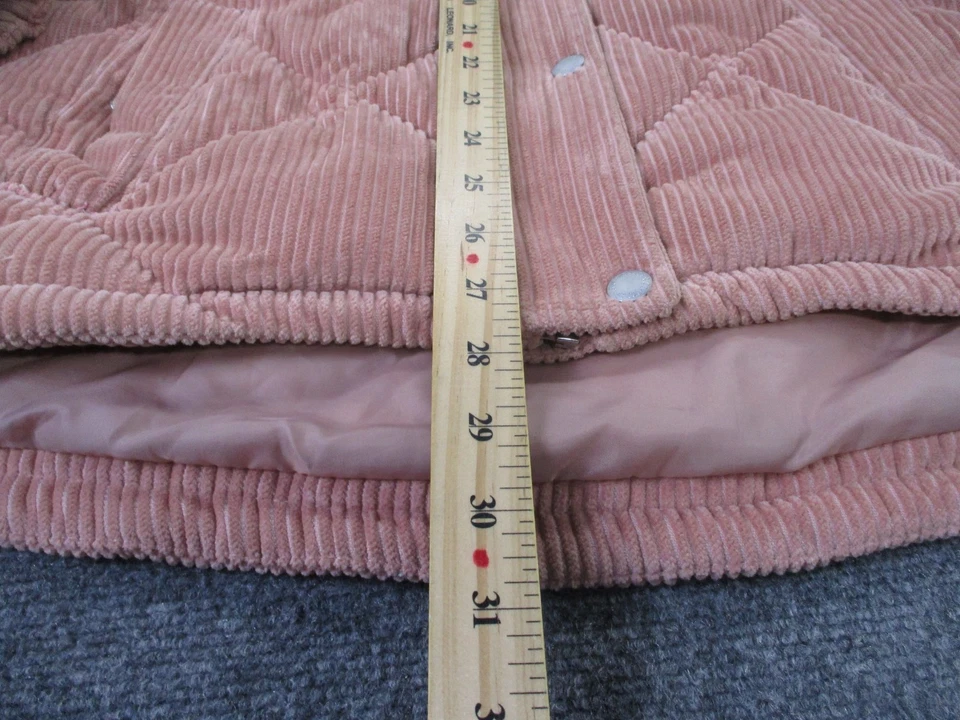 Chaqueta Levis Mujer XS Rosa Pana Puffer Exterior Senderismo Preppy Camping Forrada Foto 4 de 4