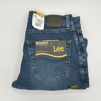 Lee New With Tags Men's Jeans Size 32 X 30 Regular Fit Straight Leg Jeans New