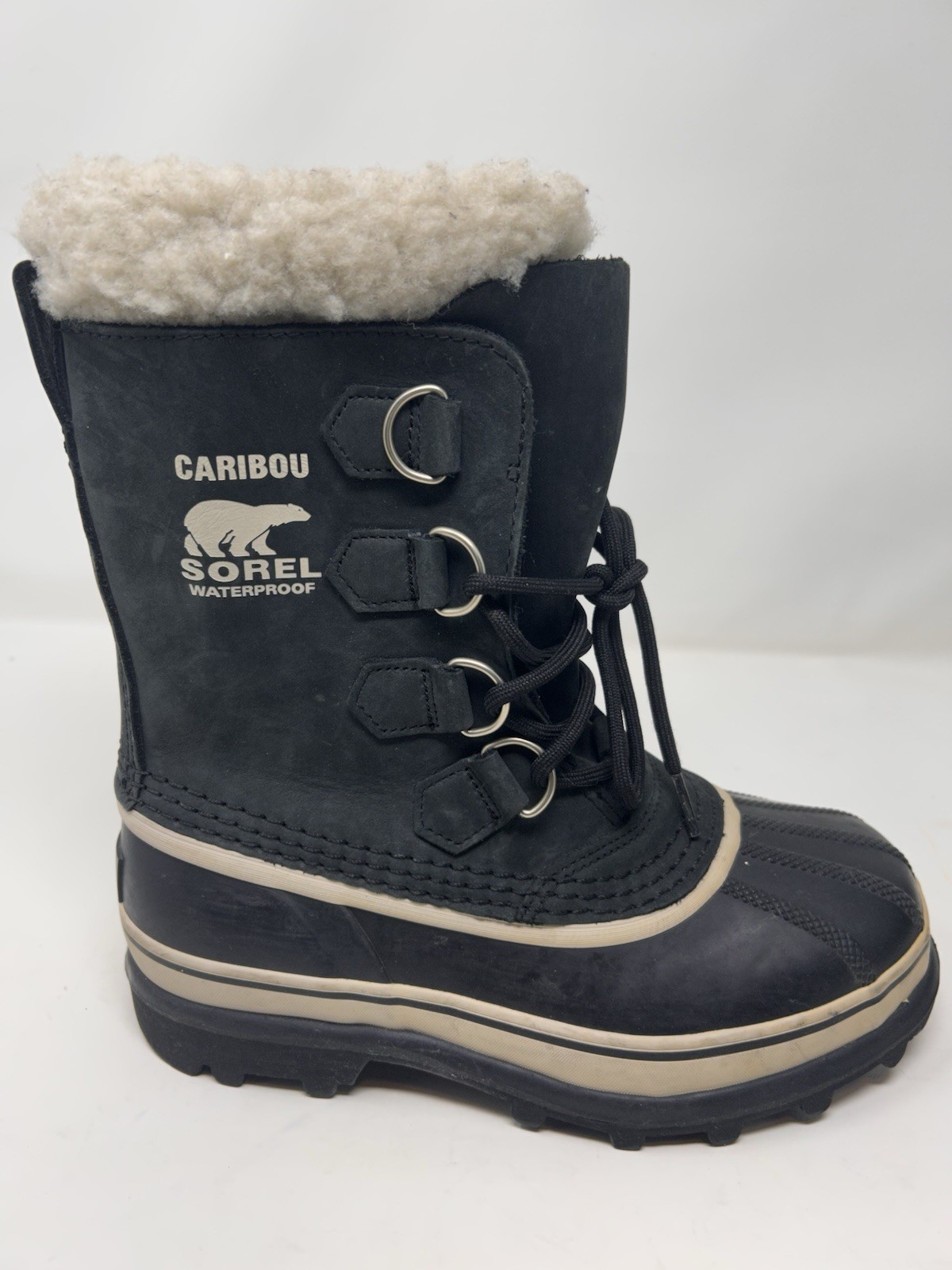 Sorel Women’s Caribou Waterproof Boots Mid-Calf Winter Snow 9″ Nubuck Size 6 image 3